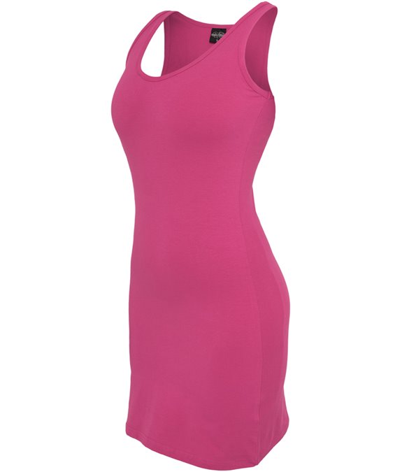 Ladies Sleeveless Dress Fuchsia